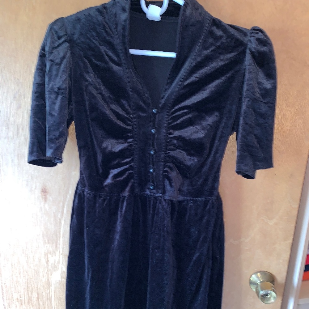 black velvet dress